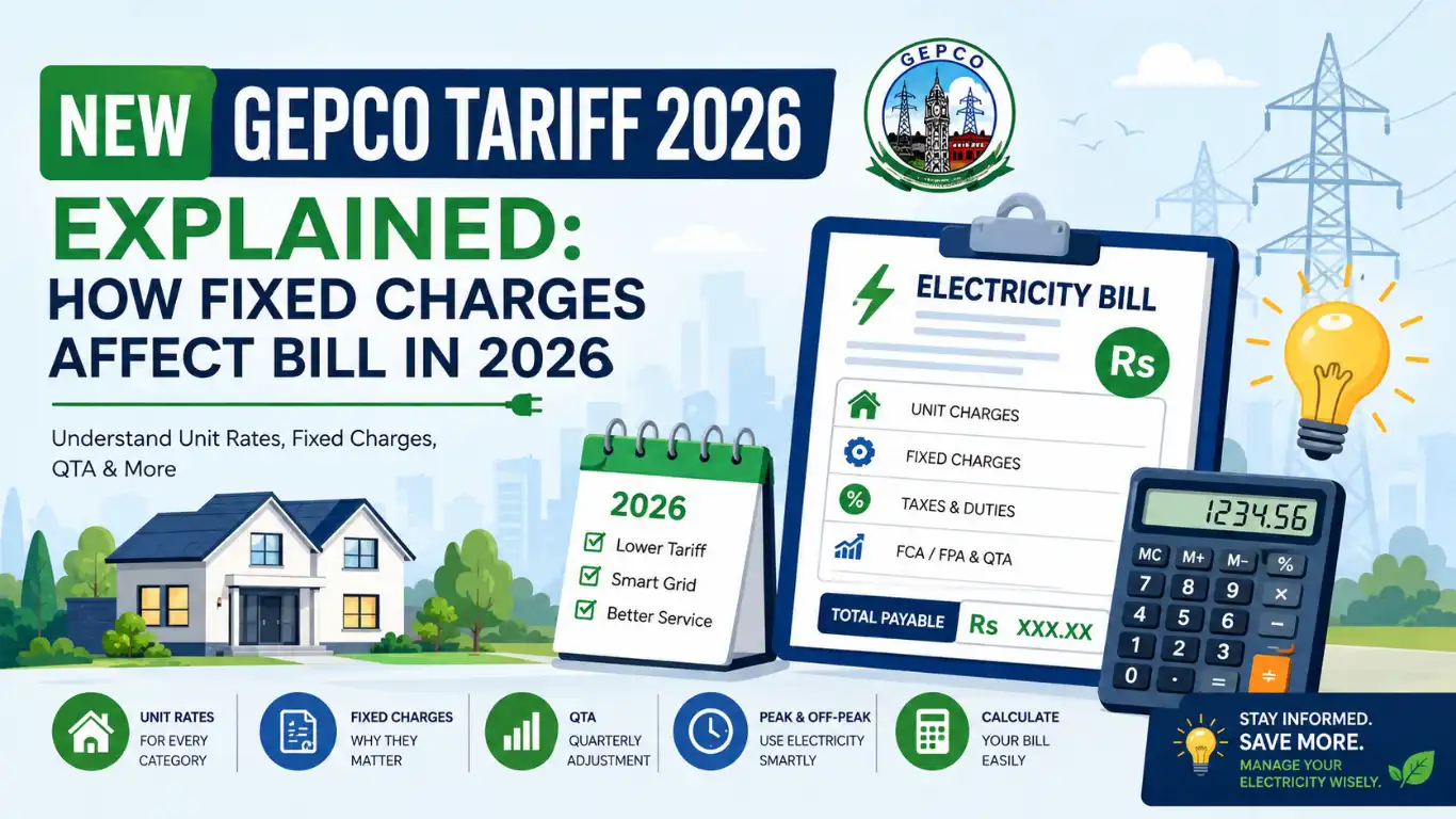 New GEPCO Tariff 2026 Explained